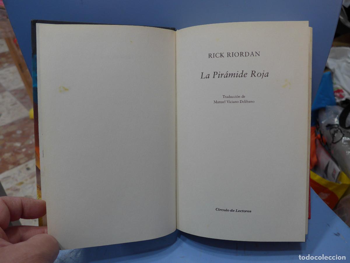 Libros: LA PIRAMIDE ROJA - RICK RIORDAN - CIRCULO DE LECTORES - Foto 6