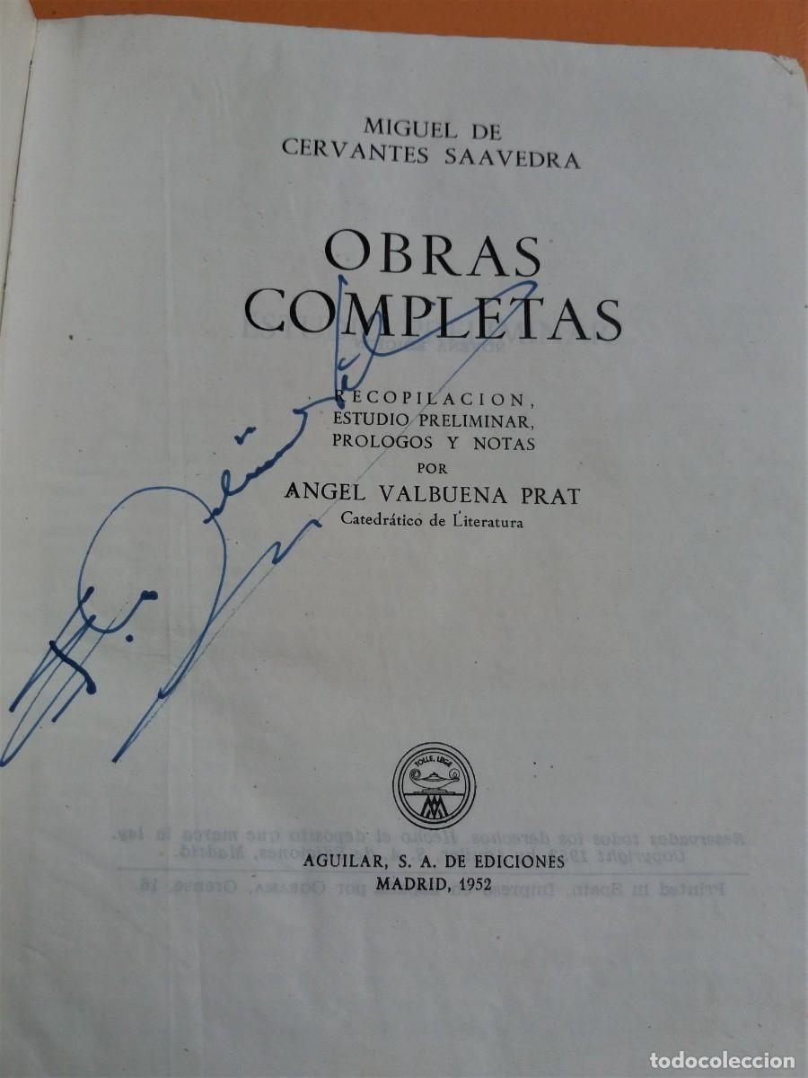 Libros: Obras completas, Cervantes. Aguilar, - Foto 5