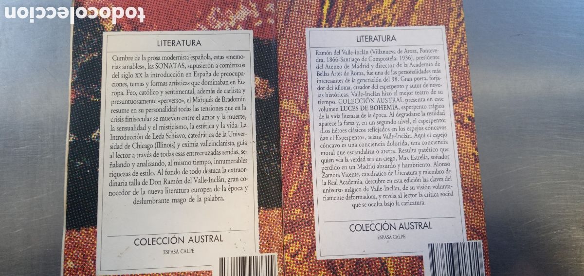 Libros: Lote Ramon Valle Inclan.2 unidades. - Foto 2