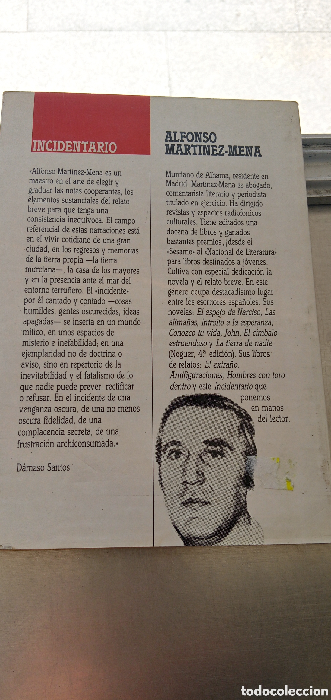 Libros: Incidentario.Alfonso Martinez_Mena.1985. - Foto 2