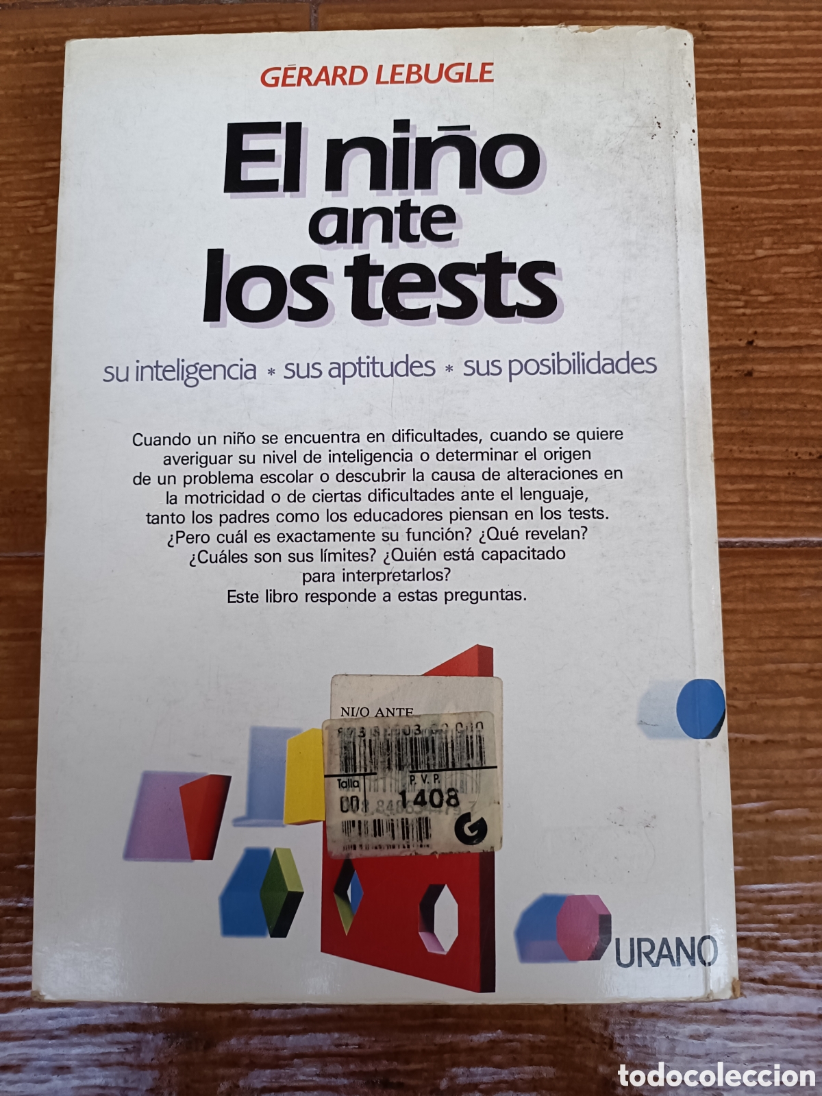 Libros: Libro El Ni&ntilde;o ante los Tests -Gerard Lebugle- - Foto 2