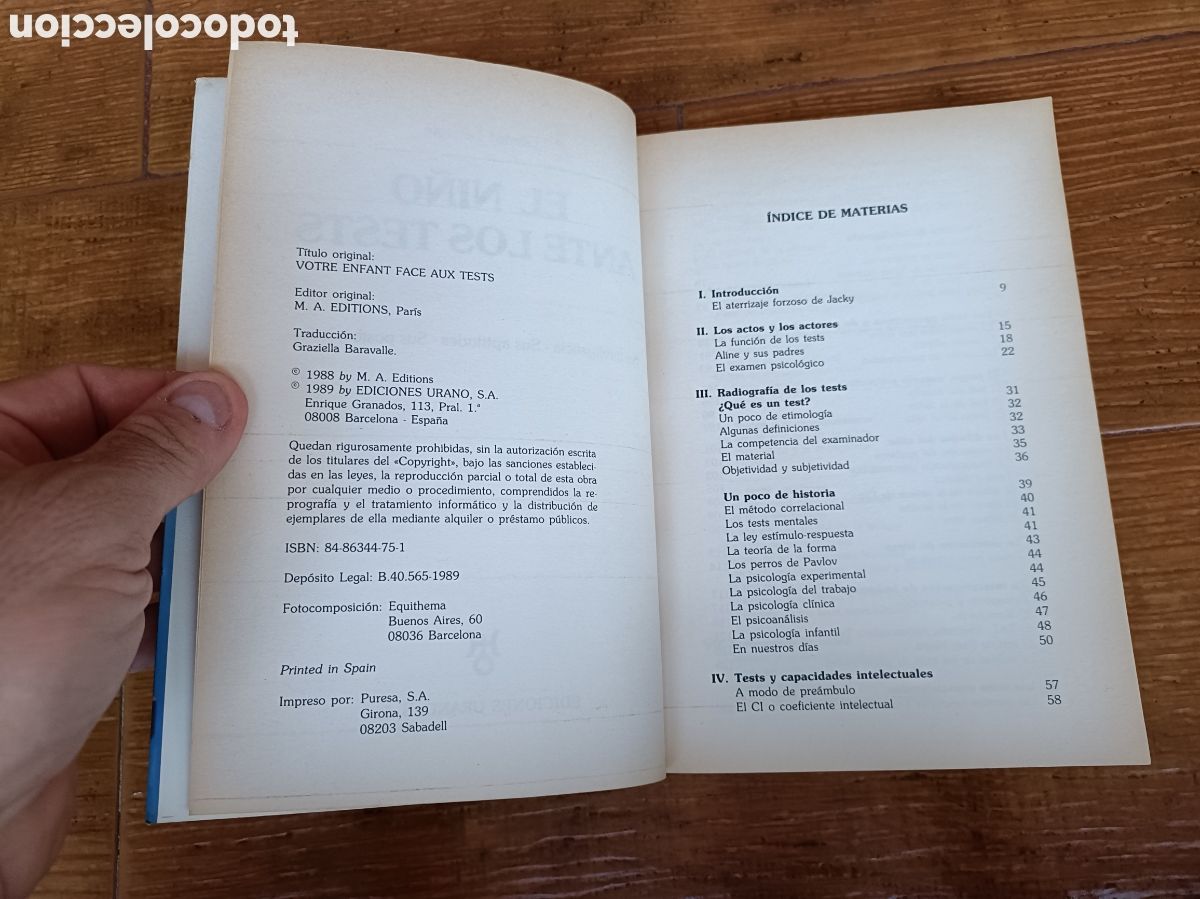 Libros: Libro El Ni&ntilde;o ante los Tests -Gerard Lebugle- - Foto 4
