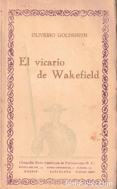 Libros: El vicario de Wakefield - Goldsmith, Oliverio - Foto 1