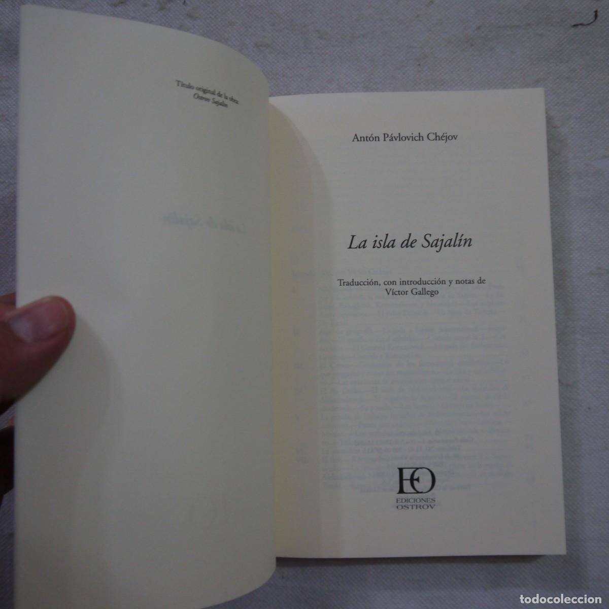 Libros: LA ISLA DE SAJAL&Iacute;N - ANT&Oacute;N CH&Eacute;JOV - EDICIONES OSTROV - 1998 - Foto 2