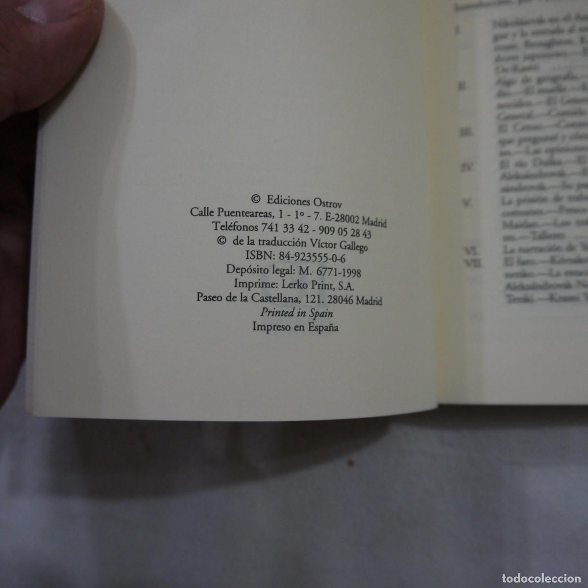 Libros: LA ISLA DE SAJAL&Iacute;N - ANT&Oacute;N CH&Eacute;JOV - EDICIONES OSTROV - 1998 - Foto 3