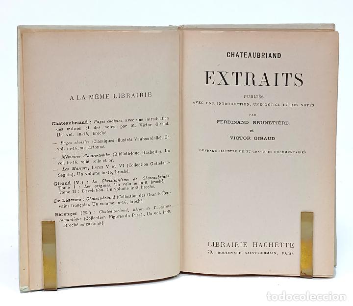 Libros: CHATEAUBRIAND. Extraits - Foto 3