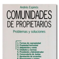 Libros: ESPINÓS (ANDRÉS). COMUNIDADES DE PROPIETARIOS. PROBLEMAS Y SOLUCIONES