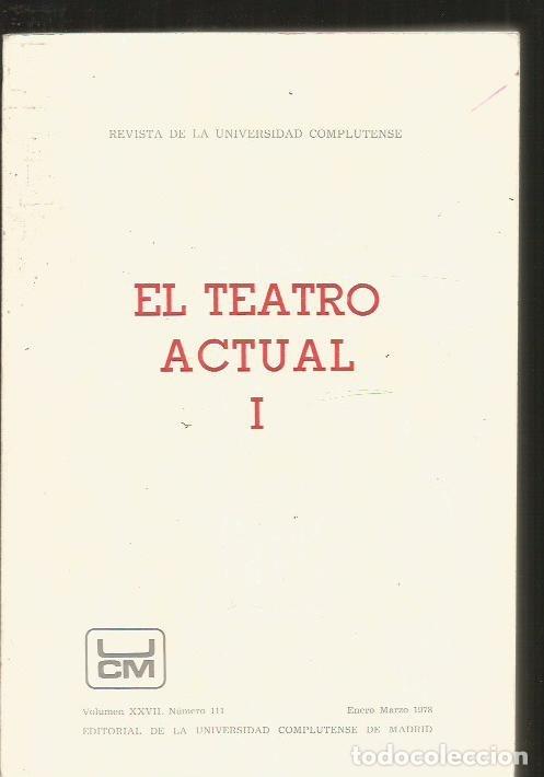 Libros: TEATRO ACTUAL - EL. TOMO I - VARIOS - Foto 1