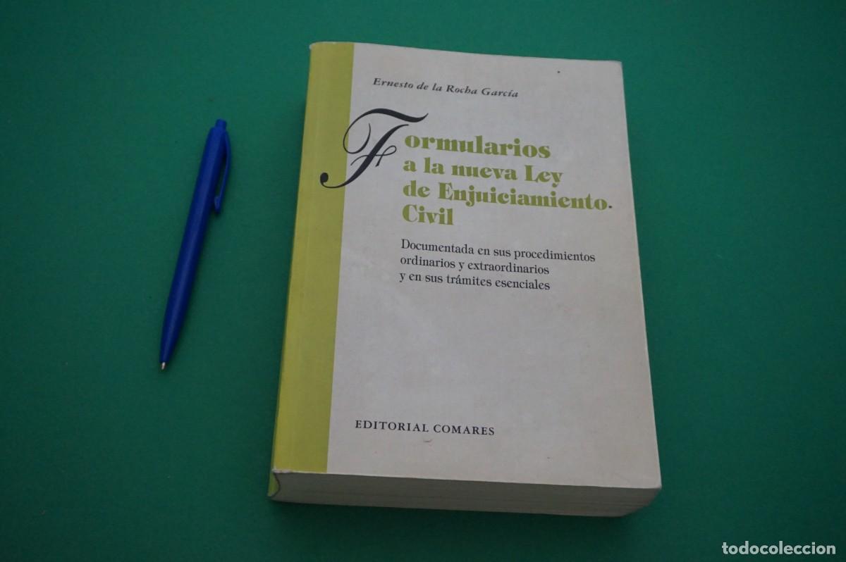 Livros em segunda m&atilde;o: AMF-30H/ FORMULARIOS A LA NUEVA LEY DE ENJUICIAMIENTO CIVIL - ERNESTO DE LA ROCHA GARCIA