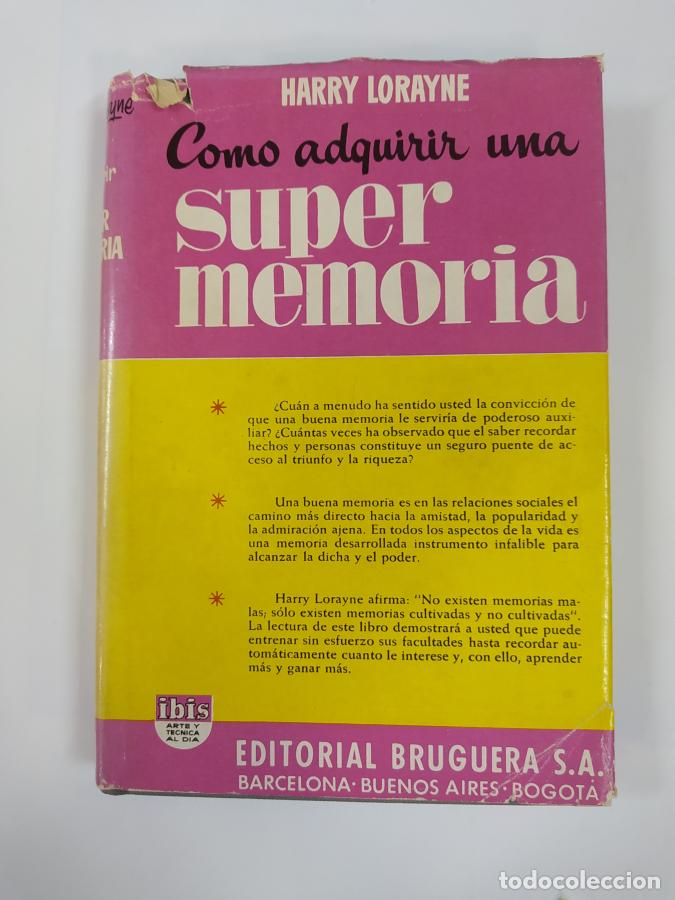 Libros: COMO ADQUIRIR UNA SUPERMEMORIA. - HARRY LORAYNE. TDK744B - Foto 1