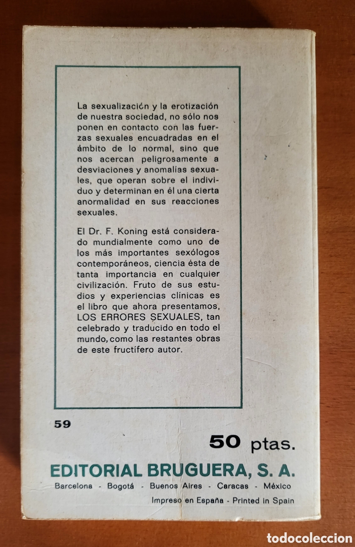 Libros: LOS ERRORES SEXUALES/Dr Koning - Foto 2