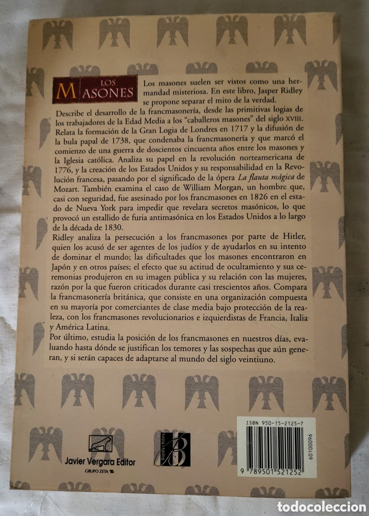 Libros: Los MASONES/Jasper Ridley - Foto 2
