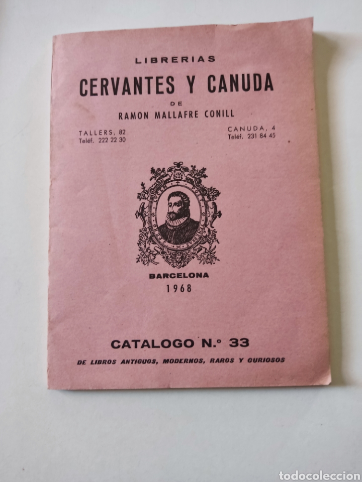Libros: Libro librer&iacute;as Cervantes y Canuda, Barcelona 1968 - Foto 1