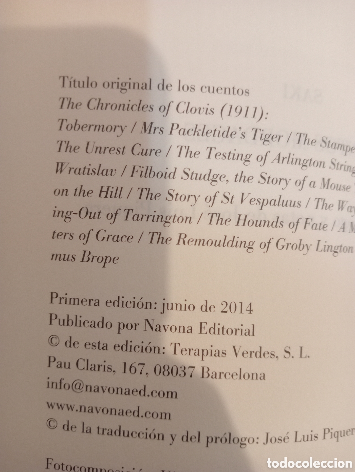 Libros: Cuentos mordaces Saki PRIMERA EDICI&Oacute;N - Foto 4