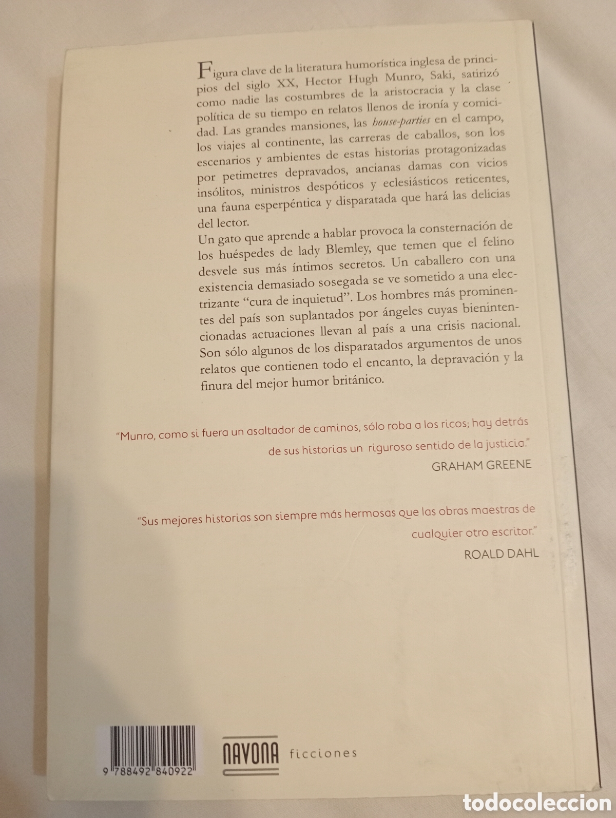 Libros: Cuentos mordaces Saki PRIMERA EDICI&Oacute;N - Foto 3