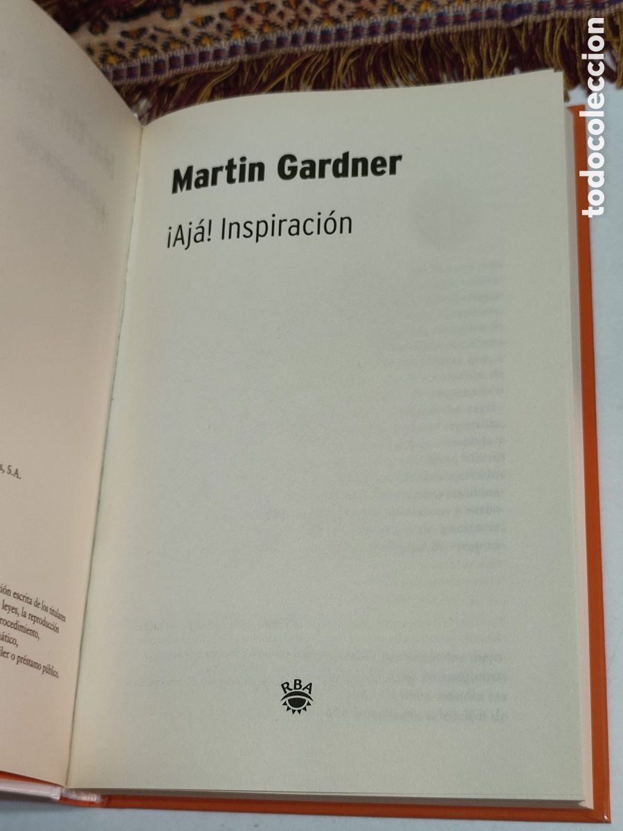 Libros: Martin Gardner, &iexcl;Aj&aacute;! Inspiraci&oacute;n - Foto 5