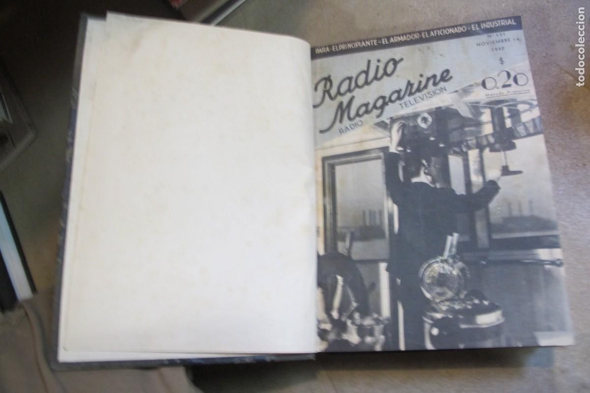 books: RADIO MAGAZINE RADIO TELEVISION. DEL N&ordm; 131 1940 AL 149 1941. REVISTA ARGENTINA