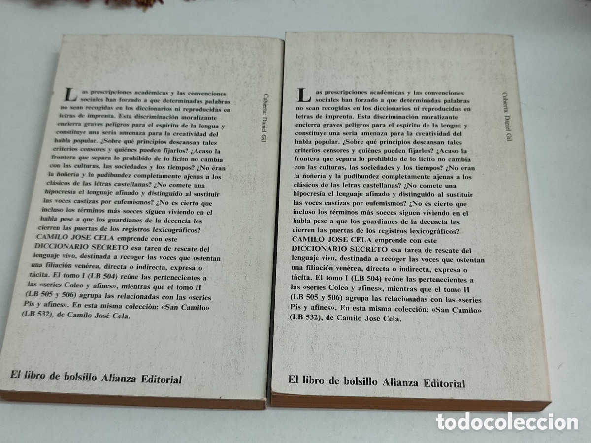 Libros: Camilo Jos&eacute;, Diccionario secreto 1 y 2 - Foto 4