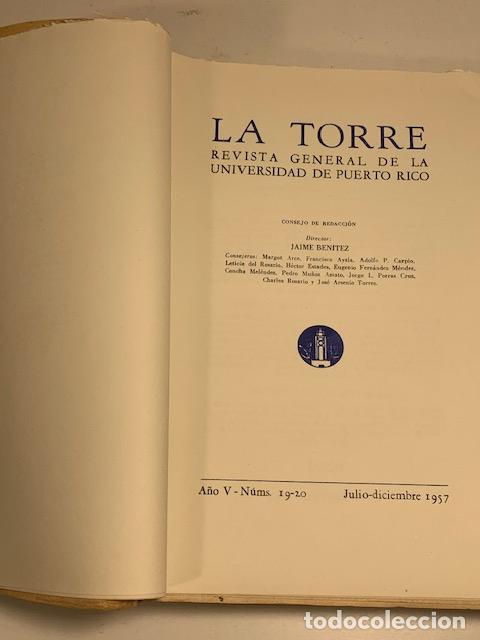 Libros: LA TORRE HOMENAJE A JUAN RAMON JIMENEZ 1957 - Foto 2