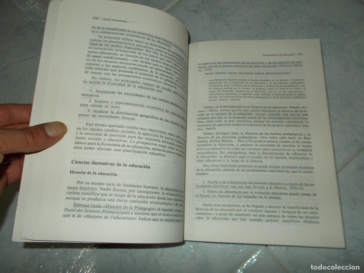 Libros: FUNDAMENTOS DE EDUCACI&Oacute;N. JAUME SARRAMONA. CEAC 1994. LIBRO - Foto 2