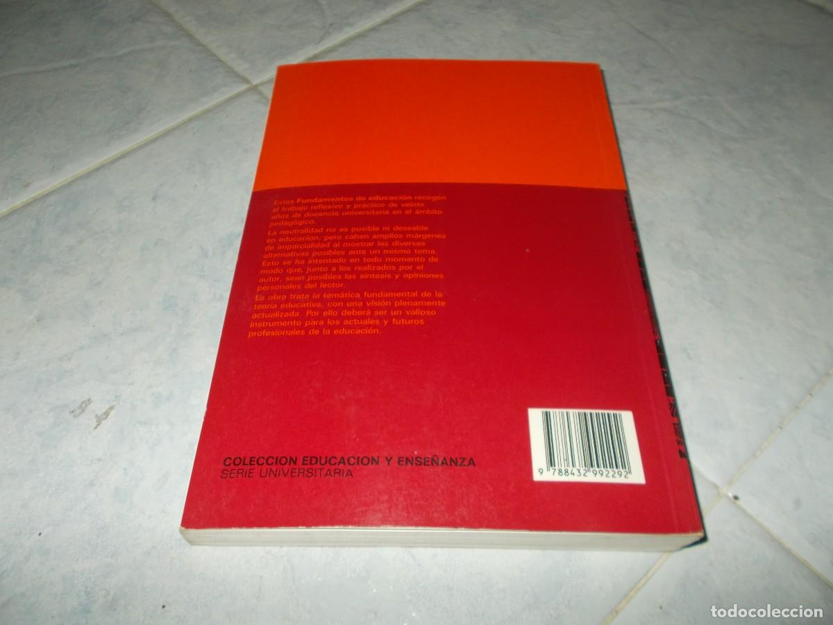 Libros: FUNDAMENTOS DE EDUCACI&Oacute;N. JAUME SARRAMONA. CEAC 1994. LIBRO - Foto 4