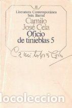 Libros: OFICIO DE TINIEBLAS 5 - CAMILO JOSE CELA - Foto 1