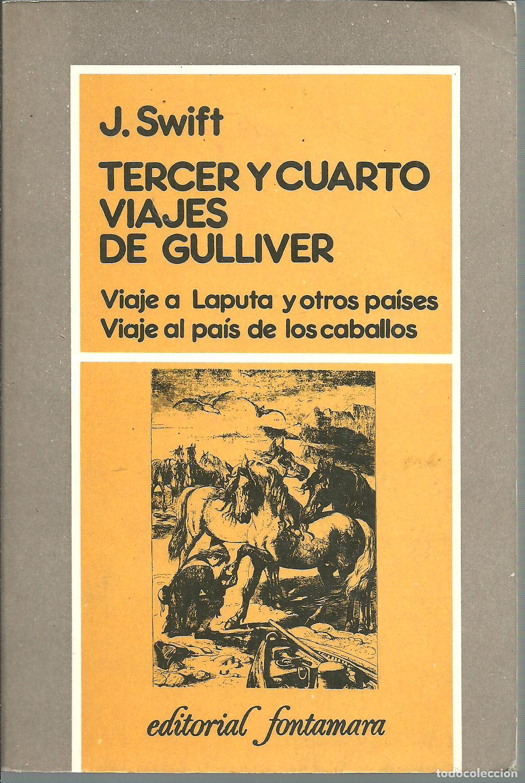 Libros: TERCER Y CUARTO VIAJES DE GULLIVER - JONATHAN SWIFT - Foto 1