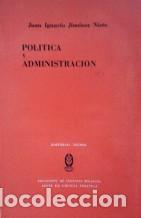B&uuml;cher: POLITICA Y ADMINISTRACION - JUAN IGNACIO JIMENEZ NIETO