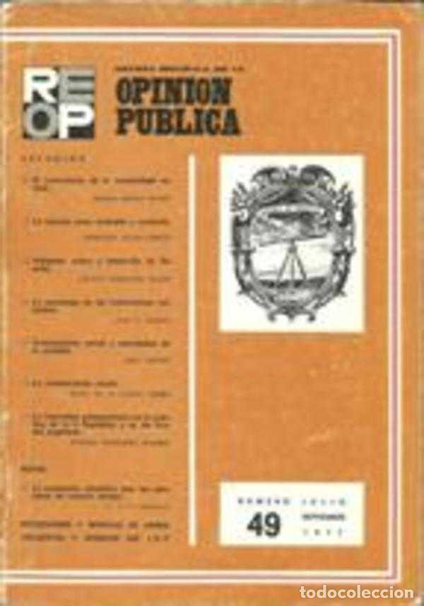 Libros: REVISTA ESPA&Ntilde;OLA DE LA OPINION PUBLICA NUMERO 49 - VV.AA