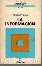Libros: LA INFORMACION - FERNAND TERROU - Foto 1