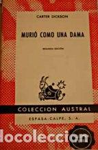 Libros: MURIO COMO UNA DAMA - CARTER DICKSON - Foto 1