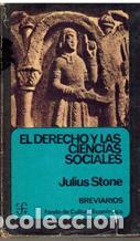 Libri di seconda mano: EL DERECHO Y LAS CIENCIAS SOCIALES EN LA SEGUNDA MITAD DEL SIGLO - JULIUS STONE