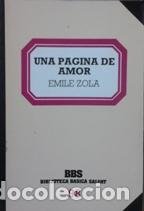 Libros: UNA PAGINA DE AMOR - EMILE ZOLA - Foto 1