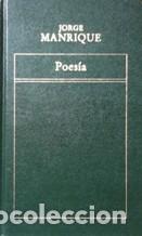 Libros: POESIA - JORGE MANRIQUE - Foto 1