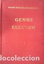 books: GENUS ELECTUM - RAMON FERNANDEZ DE ALMAGRO O.P.