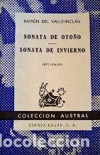 Libros: SONATA DE OTO&Ntilde;O SONATA DE INVIERNO - RAMON DEL VALLE-INCLAN - Foto 1
