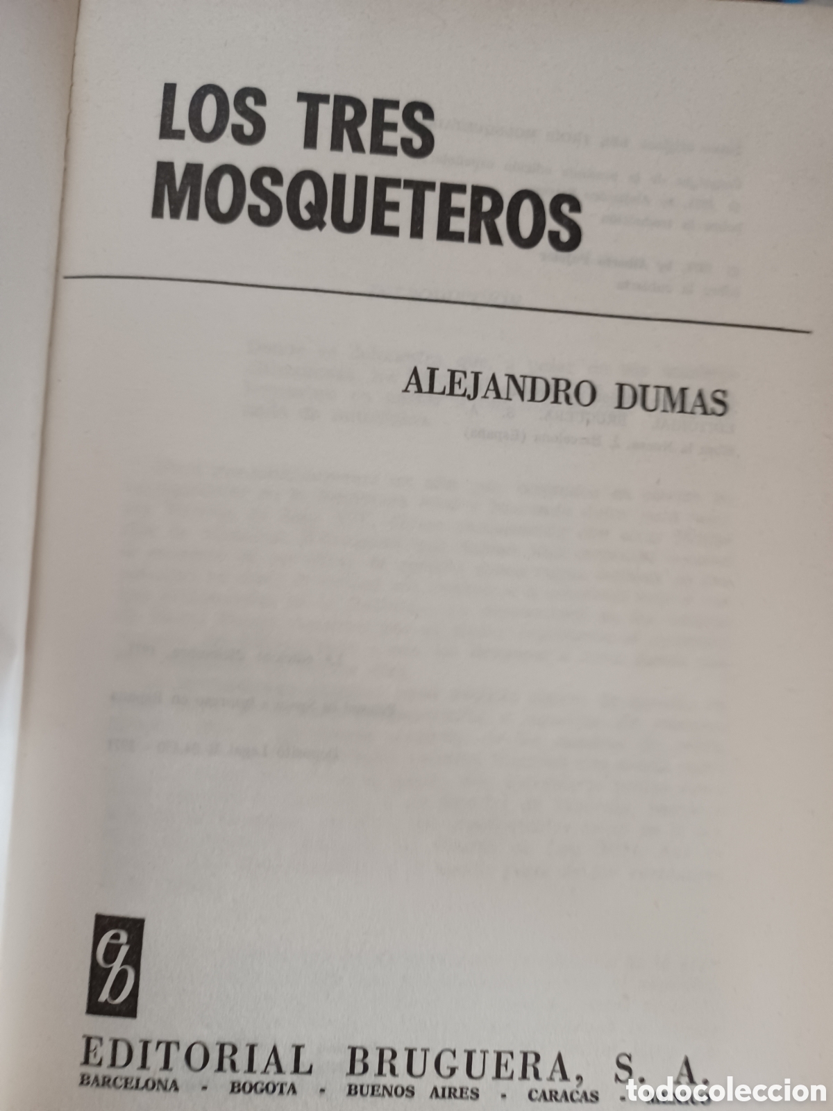 Libros: Barybook 209 Los tres mosqueteros Bruguera primera edici&oacute;n - Foto 2