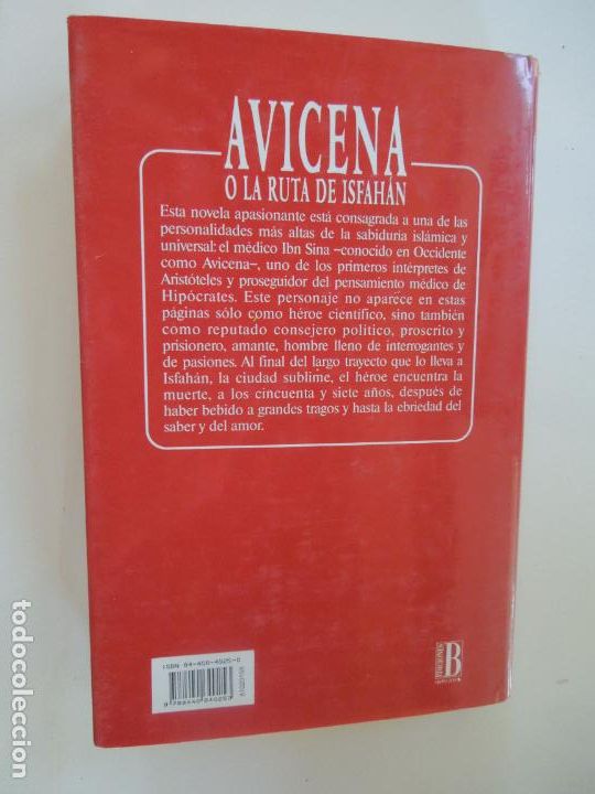 Libros: AVICENA O LA RUTA DE ISFAH&Aacute;N - GILBERT SINOU&Eacute; - EDICIONES B 1&ordf; EDICI&Oacute;N 1994. - Foto 3