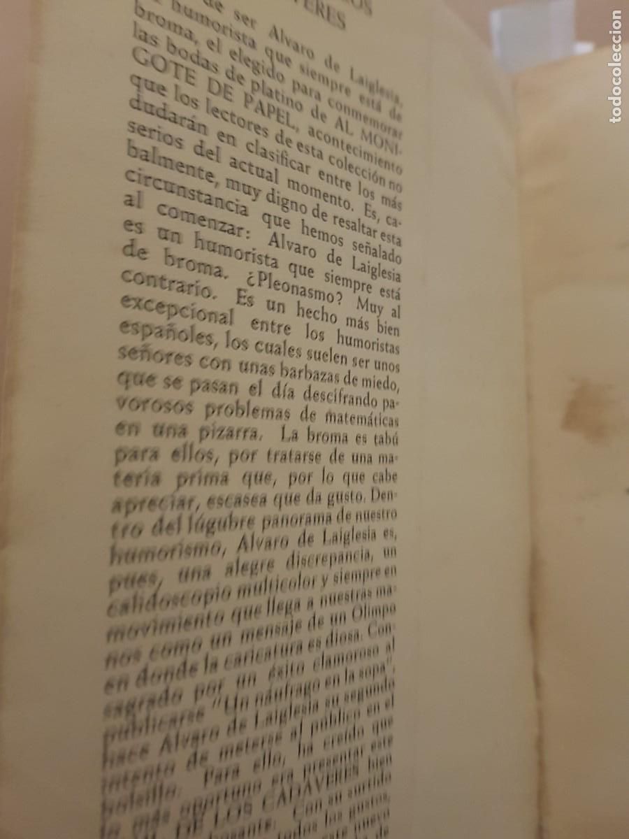 Libros: EL BAUL DE LOS CADAVERES - ALVARO DE LA IGLESIA - 1950 - Foto 2