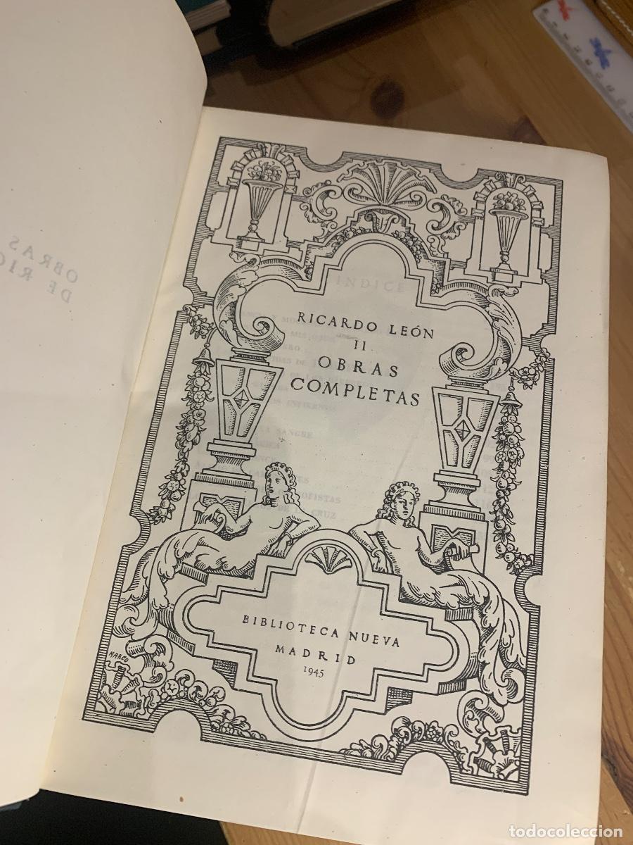 Libros: Obras Completas I y II - Ricardo Le&oacute;n - Foto 7