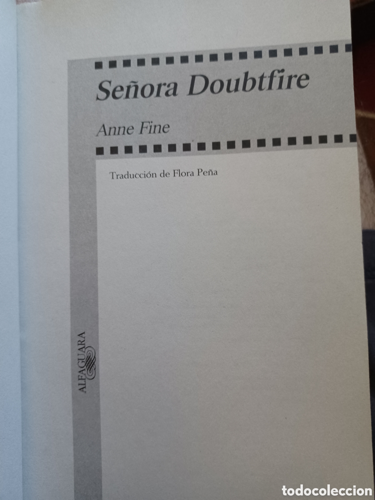 Libros: Barybook 210 Se&ntilde;ora Doubtfire Anne fine alfaguara - Foto 3