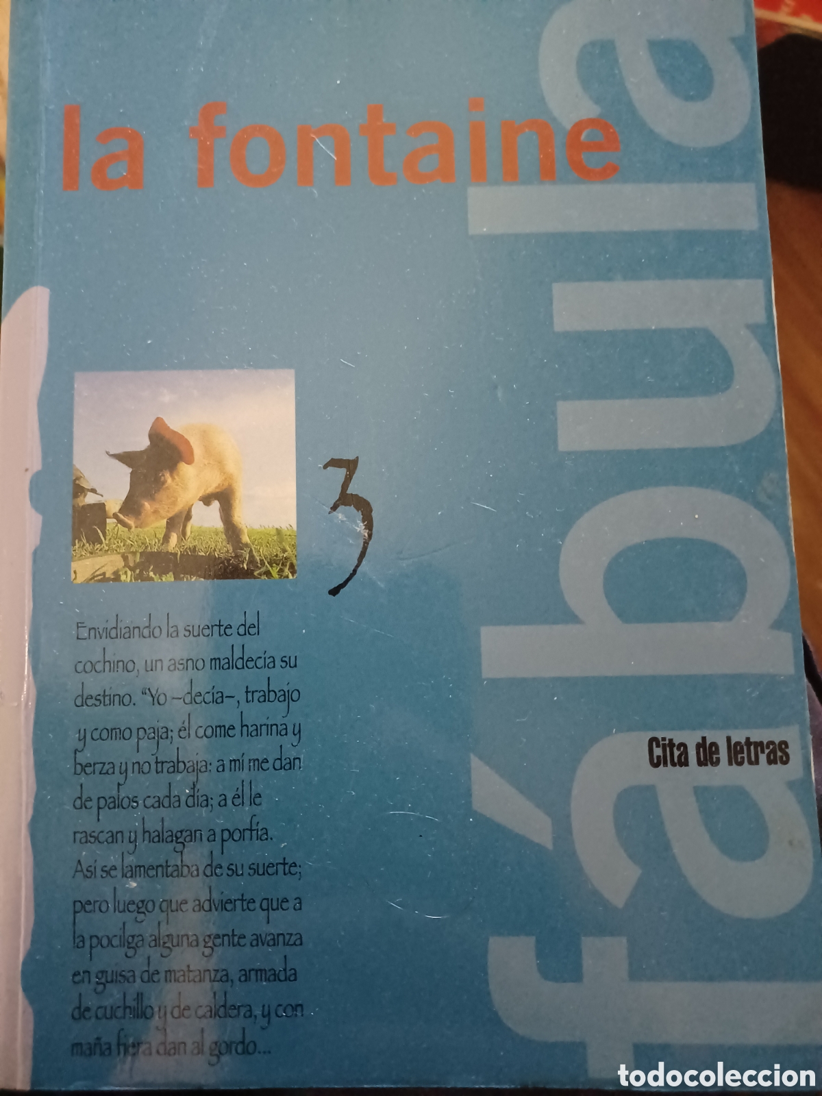 Livros em segunda m&atilde;o: Barybook 210 La Fontaine f&aacute;bulas cita de letras