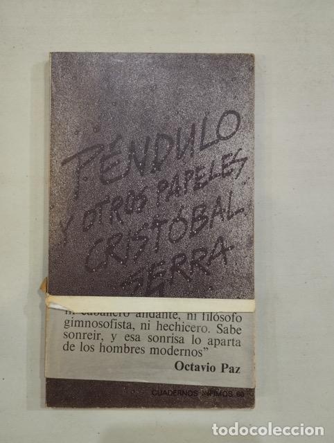 Libros: Crist&oacute;bal Serra - P&eacute;ndulo y otros papeles - Foto 1