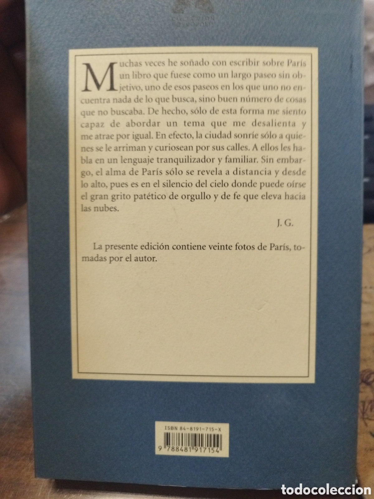 Libros: PARIS. 1&ordf; Edici&oacute;n. Pre Textos - GREEN,Julien - Foto 2