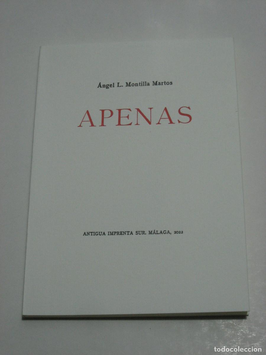 Libros: APENAS - &Aacute;ngel L. Montilla Martos - Foto 1