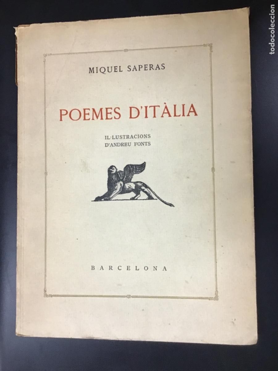 Libros: POEMES DIT&Agrave;LIA. - SAPERAS, Miquel. - Foto 1