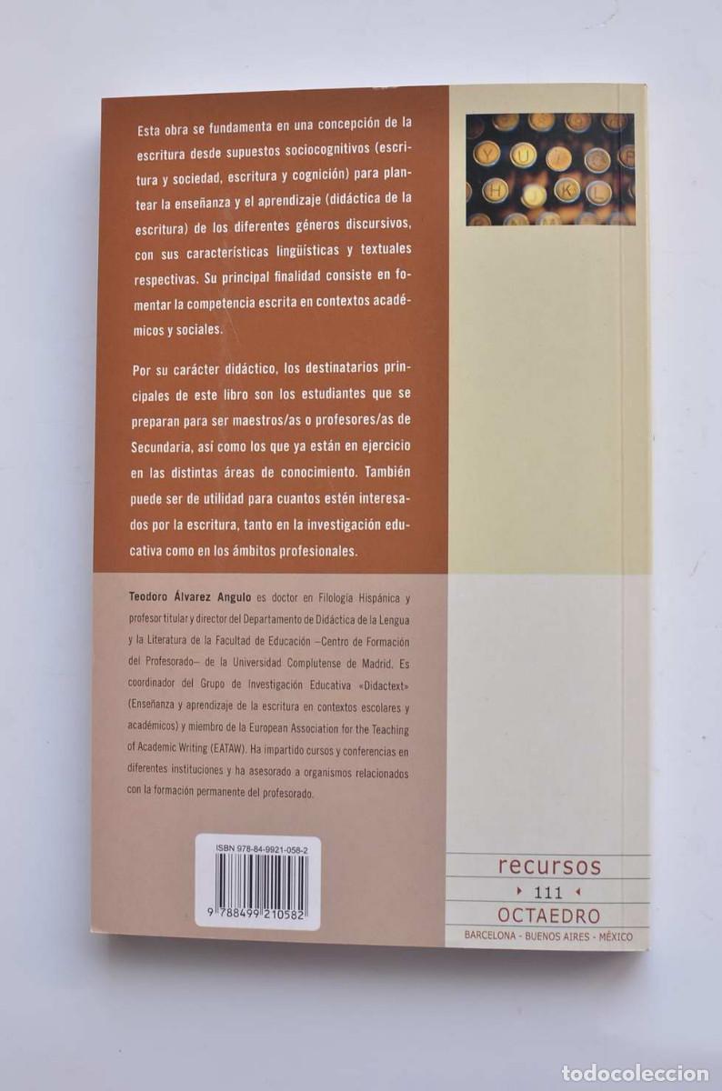 Libros: Competencias b&aacute;sicas en escritura - &Aacute;LVAREZ ANGULO, Teodoro - Foto 3