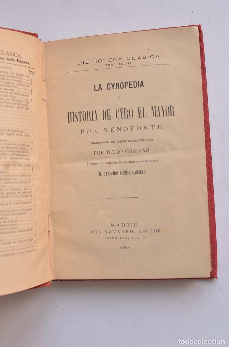 Libros: La Cyropedia. Historia de Cyro El Mayor - JENOFONTE - Foto 3