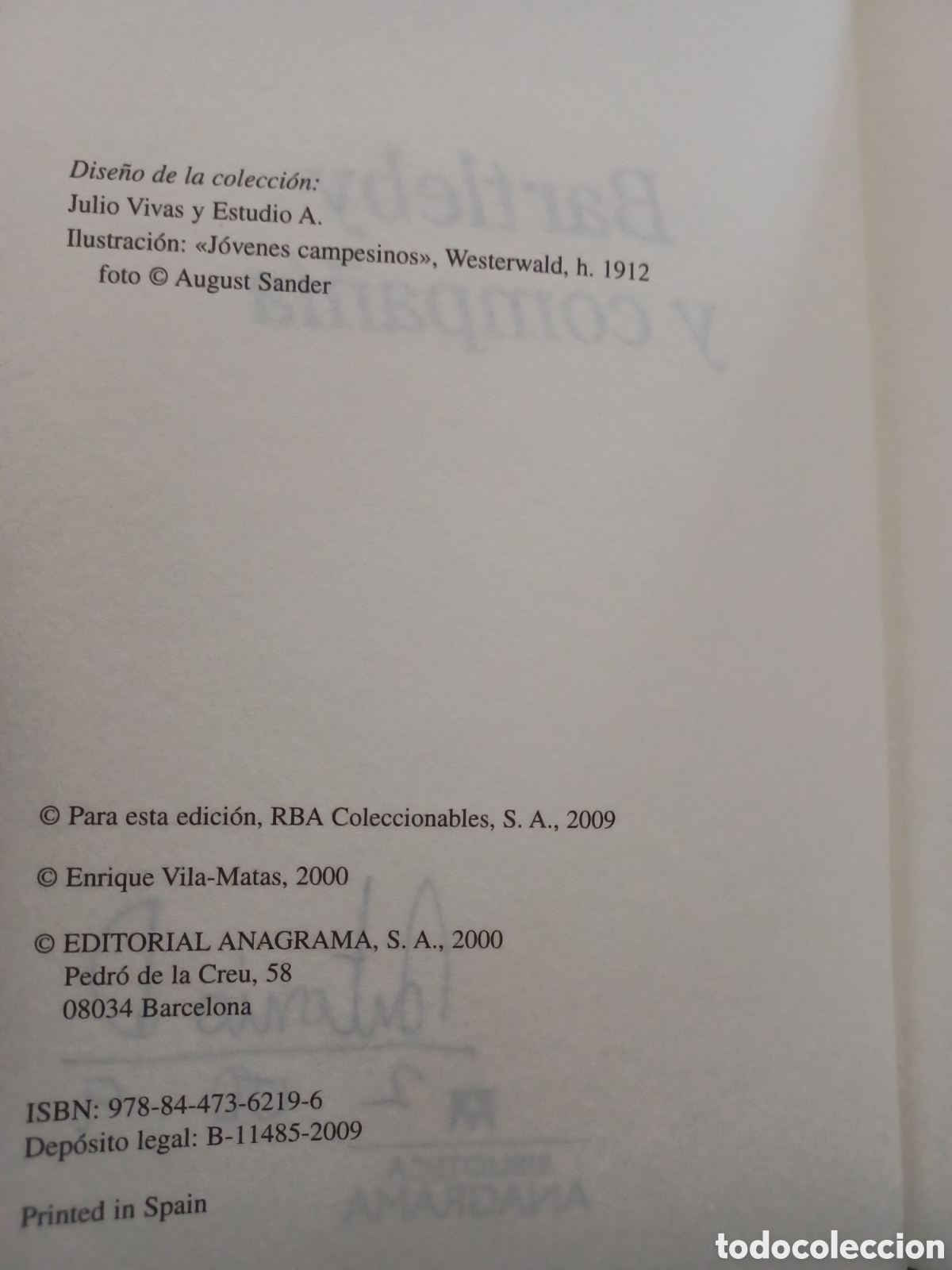 Libros: Barybook 212 Bartleby y compa&ntilde;&iacute;a Enrique vila matas Anagrama - Foto 3