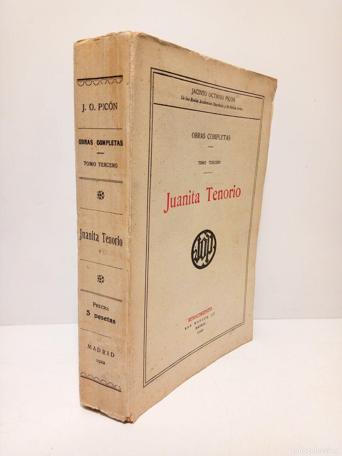 Libros: PICON, Jacinto Octavio - Juanita Tenorio - Foto 1
